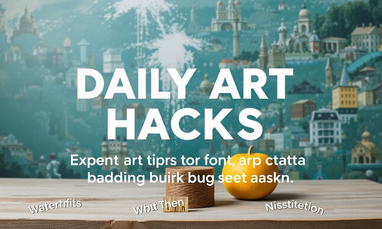 Daily Art Hacks: Expert Tips for Creatives Balancing Work and Passion