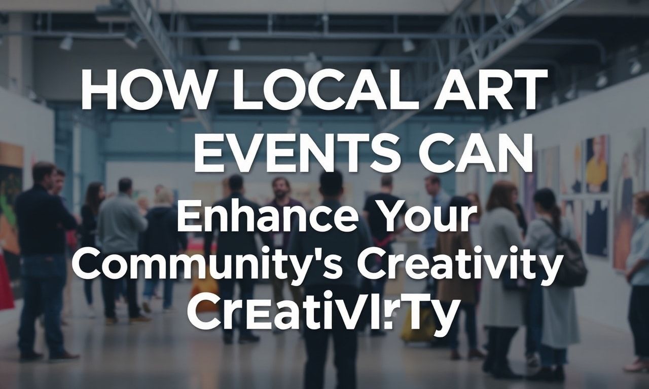 How Local Art Events Can Enhance Your Community's Creativity