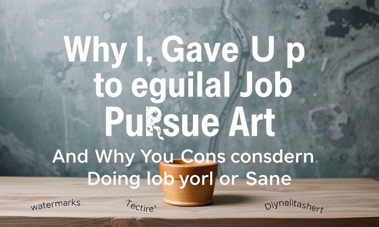 Why I Gave Up My Regular Job to Pursue Art (And Why You Should Consider Doing the Same)